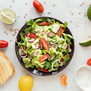 Pan y ensaladas