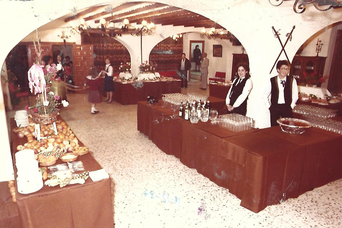 Restaurante El Algar de Don Joan en los años 80, cerca de las Fuentes del Algar en Callosa d'En Sarrià